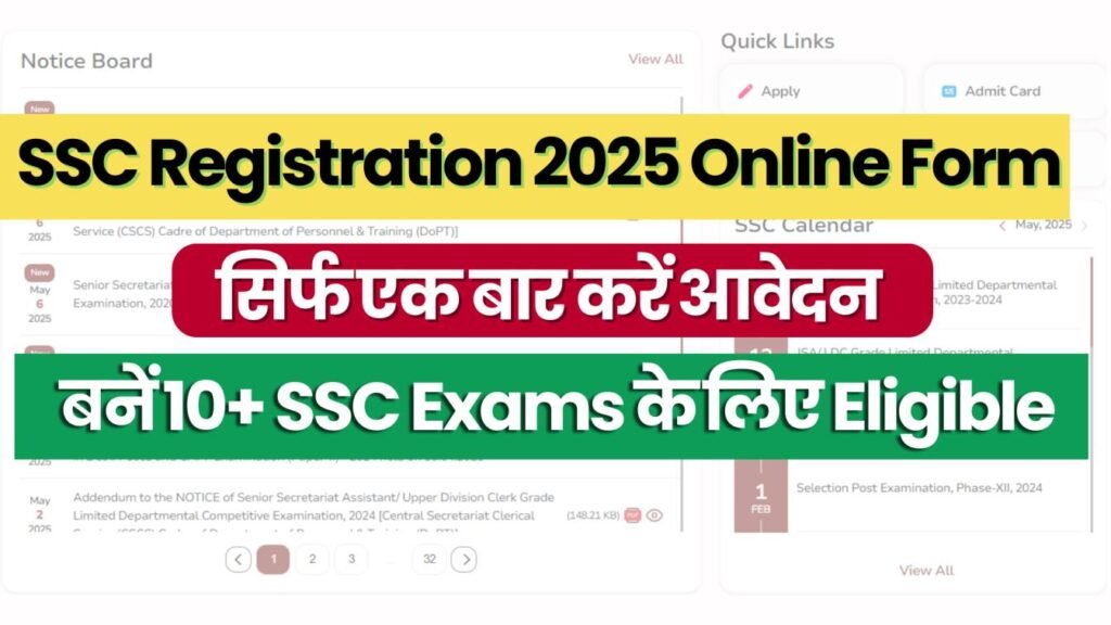 SSC Registration 2025