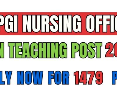 SGPGI Nursing Officer and Non Teaching Post