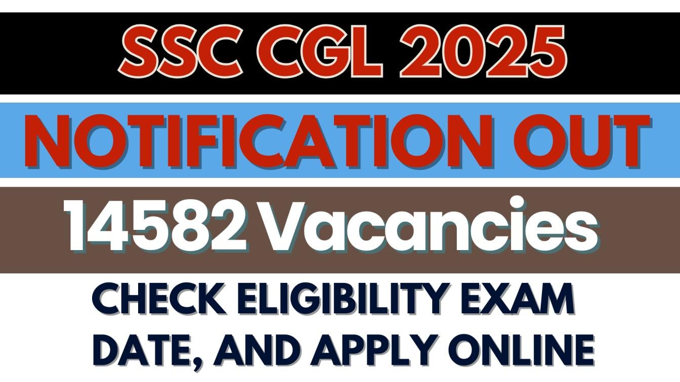 SSC CGL 2025 Notification Out for 14582 Vacancies – Check Eligibility, Exam Date, and Apply Online