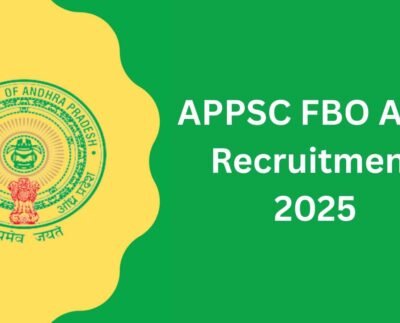 APPSC FBO ABO Recruitment 2025