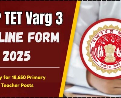 MP TET Varg 3 Online Form 2025