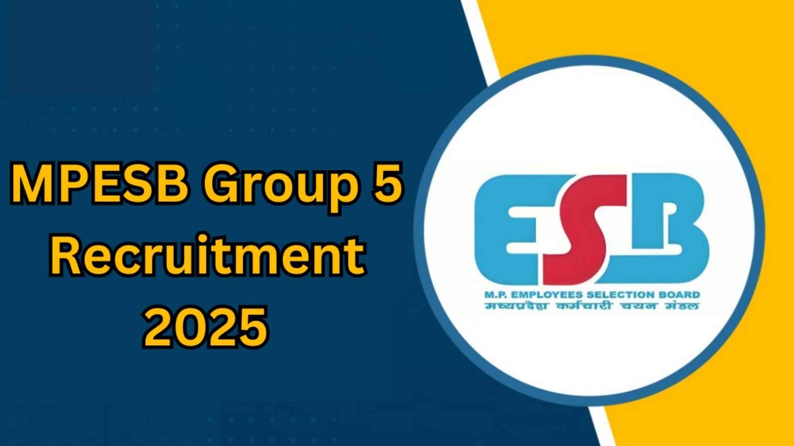 MPESB PSTST Recruitment 2025 – Apply Online for 13089 Primary Teacher Vacancies