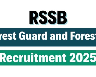 Rajasthan Forest Guard & Forester Recruitment 2025